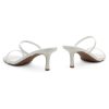 Kitten Heels for Women ?C Low Heels, Slip-On Open Toe Heeled Mules with 2 Straps, Dressy Short Heeled Sandals for Wedding, Party