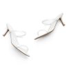 Kitten Heels for Women ?C Low Heels, Slip-On Open Toe Heeled Mules with 2 Straps, Dressy Short Heeled Sandals for Wedding, Party