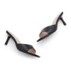 Women's Low Heels Stiletto Heeled Slides, Open Toe One Band Slip-On Heeled Mules ?C Dressy Heeled Sandals for Prom, Party Wedding