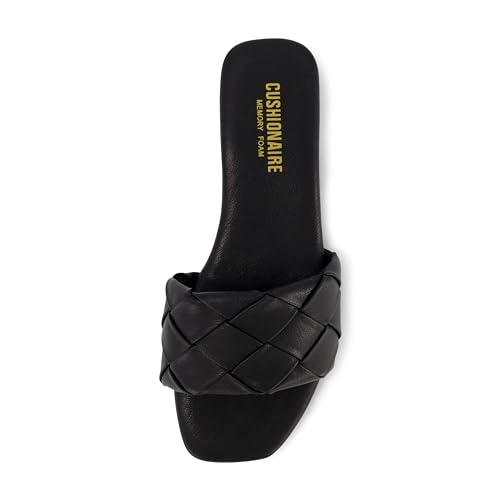 Franca Woven Slide Sandals Women Dressy or Casual with Memory Foam | Comfortable Summer Shoes for Women | Lightweight Slip-On