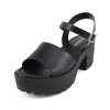 31SrCV81m2L.jpg ??Stacie?? ~ Women Open Toe Lug Sole Mid Block Heeled Sandals with Adjustable Ankle Strap