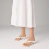 Womens Kitten Heel Sandals Round Open Toe Flip Flop Heels One Strap Slides Short Heeled Sandals for Women