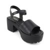 31i1yLErMbL.jpg ??Stacie?? ~ Women Open Toe Lug Sole Mid Block Heeled Sandals with Adjustable Ankle Strap