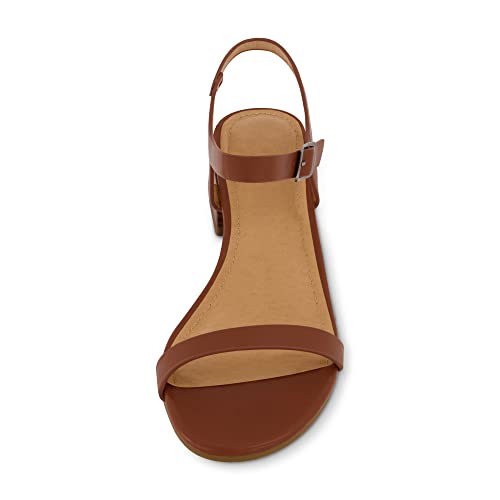 Women's Fontana one band block heel sandal +Memory Foam, Wide Widths Available