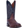 31p9mSacvL.jpg Mens Winslow Embroidered Square Toe Casual Boots Mid Calf - Blue, Brown