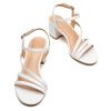 Strappy Heels for Women, Sandals Women Dressy, 2.16 inch Low Block Heels for Women