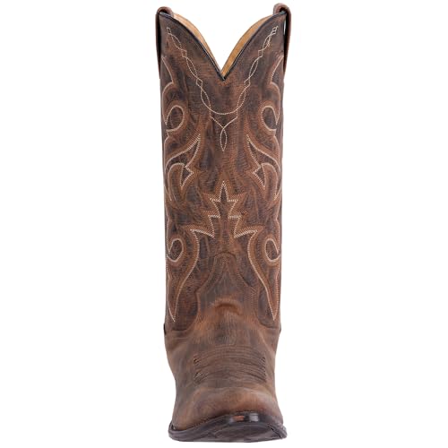 41-TRQndIiL.jpg Mens Renegade Embroidered Round Toe Casual Boots Mid Calf - Brown