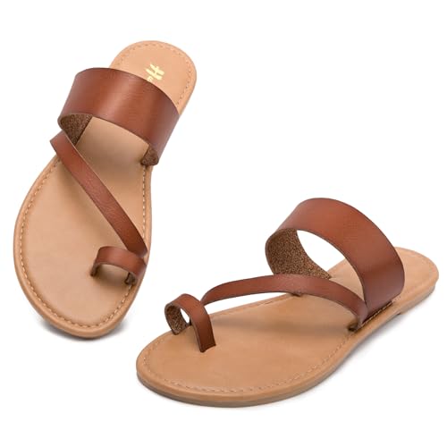 4106PJgRpCL.jpg Women's Slide Sandals Slip On Flat Flip Flop Thong Casual Summer
