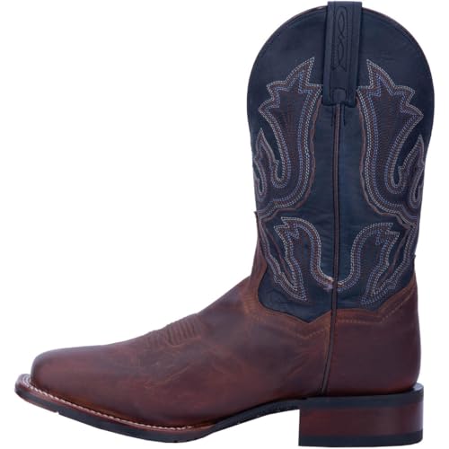 41dPNU3X7gL.jpg Mens Winslow Embroidered Square Toe Casual Boots Mid Calf - Blue, Brown
