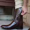 Men's Roper Cowboy Boots, Genuine Leather Men's Cowboy Boots, Western Boots For Men H4003