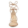 Women's Strappy Lace Up Chunky Heeled Sandals
