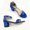 Women's Chunky Low Heels Ankle Strap Open Toe Block Heel Sandals