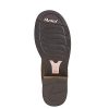 Womens Unbridled Embroidered Round Toe Casual Boots Mid Calf Low Heel 1-2" - Brown