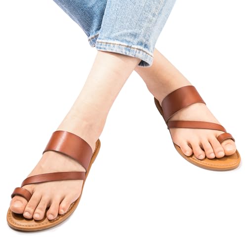 41zq8Wm83LL.jpg Women's Slide Sandals Slip On Flat Flip Flop Thong Casual Summer