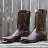 Men's Roper Cowboy Boots, Genuine Leather Men's Cowboy Boots, Western Boots For Men H4003