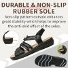 Womens Sandals Flats Comfort Leather Walking Orthopedic Sandals Casual Summer Shoes with Arch Support for Dressy Beach Hiking